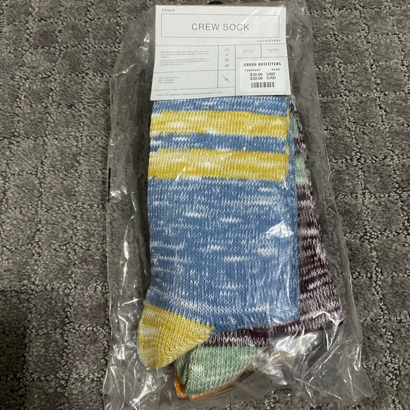 Urban Outfitters Marled Stripe Sock 3-Pack NWT - Picture 6 of 6